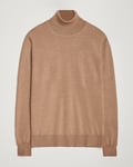 J.Lindeberg Kaden Merino Turtleneck Tiger Brown