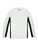 Nike Dri-Fit Logo Long Sleeve Shirt White Black Womens Training Top 260027 100 - Size Large