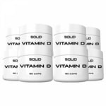 8 x SOLID Nutrition Vitamin D, 90 caps