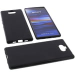 Bag for Sony Xperia 10 Plus Phone Case Protection Cover TPU Rubber Case Black