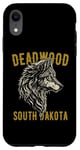 iPhone XR Deadwood South Dakota USA Wolf Style Case