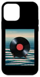 Coque pour iPhone 12 mini Disque vinyle vintage amusant Soleil Art japonais DJ électronique