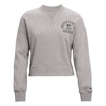 Under Armour Project Rock Womens Grey Fleece Sweater - Size Medium