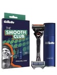 Gillette Smooth Club Pack Fusion ProGlide Razor + 1 Skinguard Refill Blade + Gel