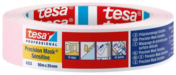 Tesa 43330001801 Precision Sensitive, Razor Sharp Edge and Low Tack Masking Tape