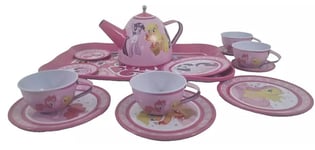 My Little Pony Girl'sTea Set Role Play 15Pcs Children Tea Party Metal Tea Set