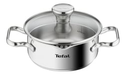 Tefal Faitout 16 cm Induction Couvercle filtrant en verre Acier inoxydable 18...