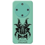 Coque turquoise Honor X9A et Magic 5 lite casque samourai