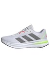 adidas Homme Galaxy 7 Running Shoes Chaussures de Course, Cloud White/Iron Metallic/Lemon, 48 EU