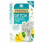 Twinings Tea Bag Superblends Detox Single Tea Sachets Bags Enveloped Tagged