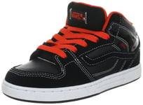 Vans VNJ56MG, Baskets mode mixte enfant - Black/White/Neon Red), 32 EU (015 / 1.5 US)