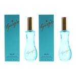 Giorgio Beverley Hills Womens Beverly Blue Eau de Toilette 90ml Spray For Her x 2 - One Size