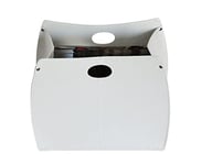 VANDA: Porte-Revues en Cuir Couleur Blanc, Porte Journaux, Sac de Rangement, Range-Revues Made in Italy by Limac Design