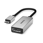 Marmitek UP22 Câble Adaptateur USB C vers Display Port - Thunderbolt 3 se connecte à Displayport - Connectez Votre MacBook/Chromebook à Un projecteur ou à Un écran - Convertisseur USBC 08381