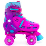 Lightning Hurricane Pink/Purple Quad Roller Skates