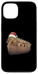 Coque pour iPhone 13 Chapeau de Noël Arche de Noé