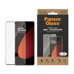 Xiaomi 12 Pro / 13 Pro PanzerGlass Ultra Wide Fit Skjermbeskyttelsesglass - Platinum Strength - Svart Kant