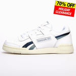 Reebok Classic Workout Low Plus Womens Girls Leather Retro Trainers