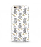 Coque Iphone 7 Iphone 8 Marbre ananas geometrique blanc dore or