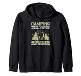 Where You Spend a Small Fortune Live Like a Homeles Hiking Zip Hoodie