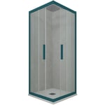 Cabine parois douche coulissante 70x70 Vert Night Watch Kolors