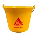 SIKA - Seau de maçon pour mélange, dosage et transport de mortier, enduits et colles à carrelage, 11 L, Jaune 547694