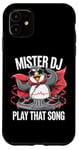 iPhone 11 Funny Penguin DJ Mister DJ Play That Song Youth & Adults Case