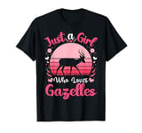 Just A Girl Who Loves Gazelles funny Gazelles Lover vintage T-Shirt