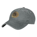 Unisex Aikuisten Cowboy Hattu Bitcoin BTC Kryptovaluutta Säädettävä Baseball Lippalakit Trucker Cap Retro Denim Hatut Isä Hattu