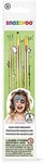 Premium Snazaroo 1192505US Face Paint Brush Set 3 Pcs Green Snazaro High Qualit