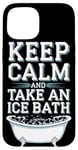 iPhone 15 Ice Bath and Cold Shower Wellness Cold Therapy Recovery Tee Case