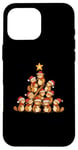 Coque pour iPhone 16 Pro Max Sapin de Noël amusant en forme d'écureuil pour filles et garçons