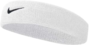 Nike Swoosh Sweat Headband White Sweatband Gym Moisture Wicking Mens Womens