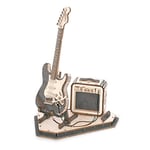 ROKR Puzzle 3D Maquette en Bois a Construire Instruments de Musique pour Adulte Enfants, Kits de Modèles de Bricolage Construction Jouet (Guitar)