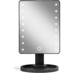 Gillian Jones Hollywood Mirror With Touch, Led Light And USB Black