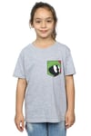 Marvin The Martian Face Faux Pocket Cotton T-Shirt