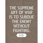 Artery8 Dictionary Inspiring Quote Sun Tzu Art of War Subdue Enemy Without Fighting Large Wall Art Poster Print Thick Paper 18X24 Inch