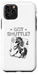 Coque pour iPhone 11 Pro Raquette de badminton avec volant