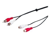 Microconnect - Ljudkabel - Rca Hane Till Rca Hona - 1.5 M