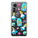 ERT GROUP mobile phone case for Xiaomi MI 12 LITE original and officially Licensed Disney pattern Alice 011 optimally adapted to the shape of the mobile phone, partially transparent