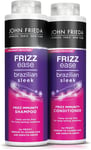 John Frieda Frizz Ease Brazilian Sleek Frizz Immunity Smoothing Shampoo and Duo