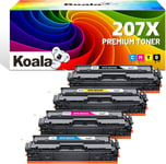 Lot De 207 Cartouches De Toner De Rechange Hp 207A 207X Multipack W2210X W2211X W2212X W2213X Pour Imprimantes Color Laserjet Pro Mfp M283Fdw M255Dw M282Nw M283Fdn M255Nw Noir/Cyan[DYJ073449]