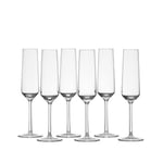 Schott Zwiesel 26112415 Flûte à champagne en verre pur avec MP, 0,21 L, 6 pièces