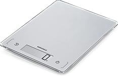 Soehnle Page Comfort 300 Slim, argent, Balance de cuisine numérique multifonctions compacte & élégante, Balance alimentaire de haute précision, Pèse aliment jusqu'à 10kg, précision 1g, grand écran LCD