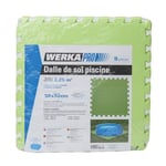 WERKA PRO Lot de 9 Dalles de Sol pour Piscine 50x50cm