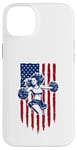 Coque pour iPhone 14 Plus Drapeau américain de pom-pom girl pour pom-pom girl drapeau américain