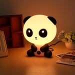 Panda Shape Bordslampa LED Nattljus Sängbord för barn Baby ABS Plast Dekoration Sovrum Kontor EU