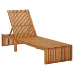 Transat chaise longue bain de soleil bois Helloshop26