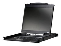 Aten Cl3000n - Kvm-Konsol - Ps/2, Usb - 19" - Kan Monteras I Rack - 1280 X 1024 @ 75 Hz - Vga - 1U