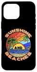 Coque pour iPhone 16 Pro Max Soleil et plages Palmiers Île tropicale Plage de sable